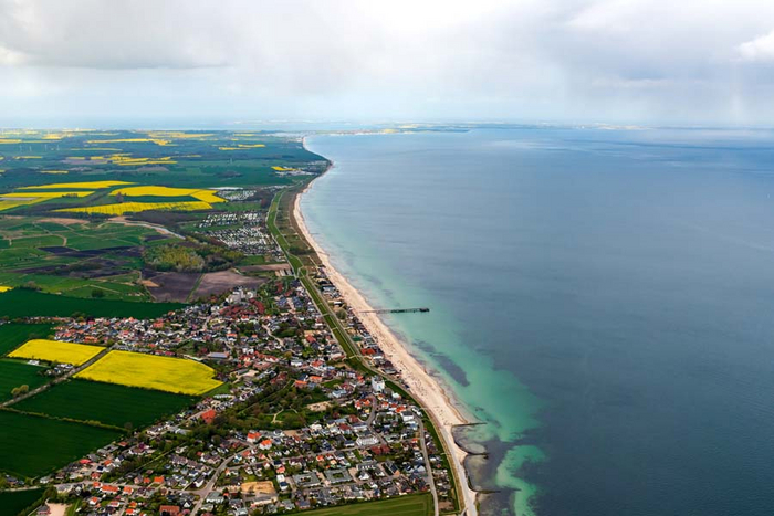 Dahme Ostsee Ferienwohnung kaufen Luftbild
